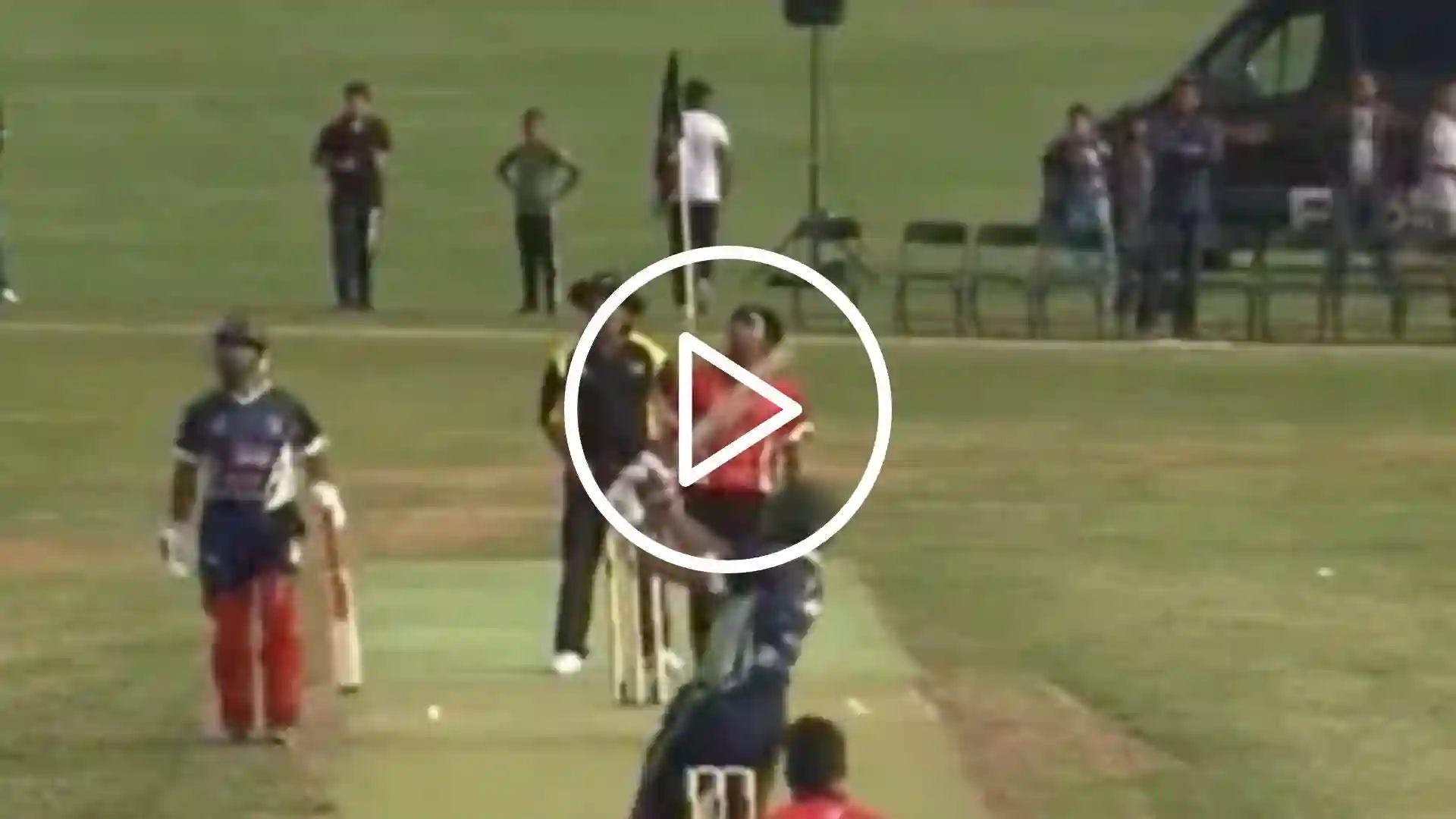 [Watch] Mohammad Asif Belted By Local Player; Fans Mock Him For Babar Azam Warning